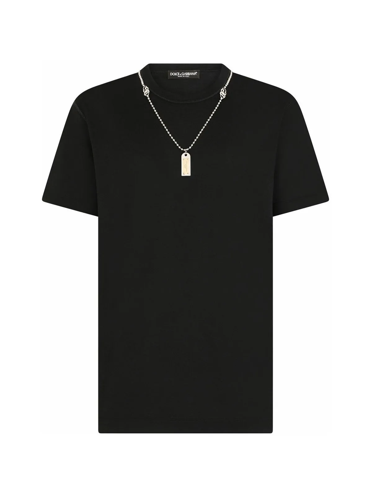 Dolce & Gabbana Necklace Printed T-Shirt