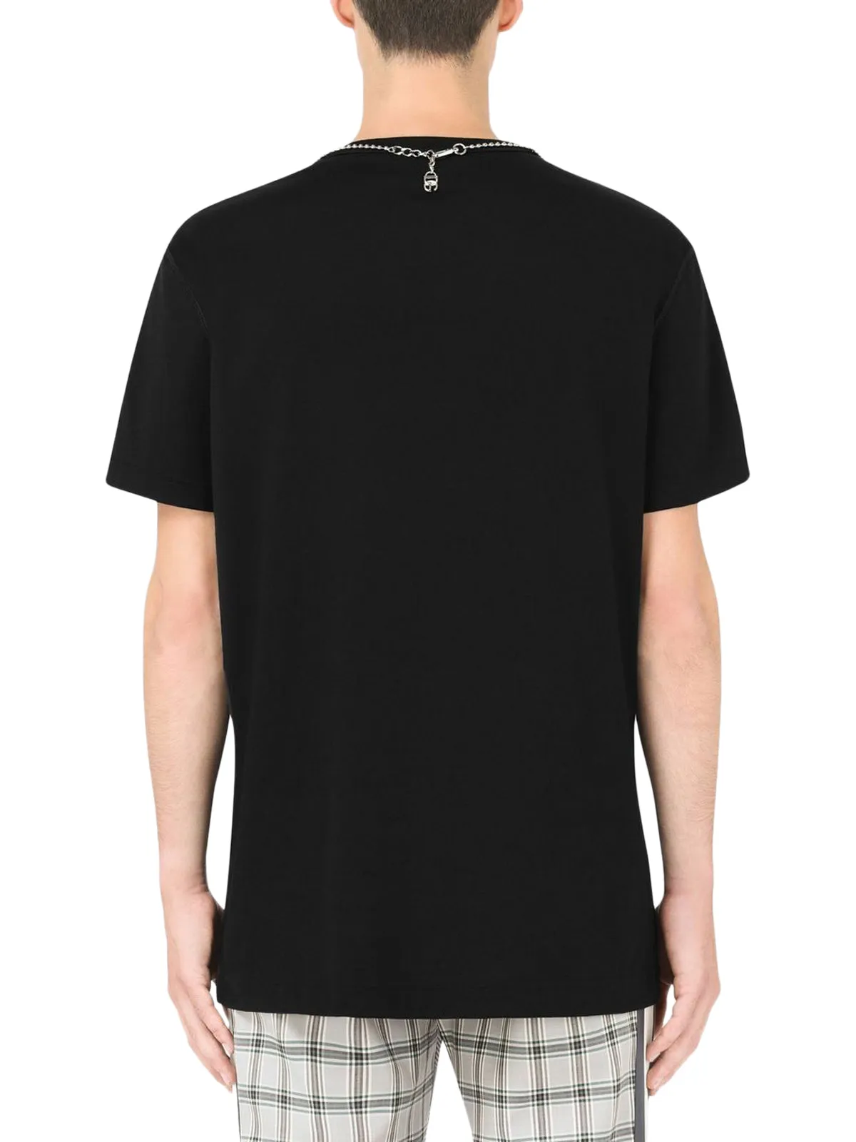 Dolce & Gabbana Necklace Printed T-Shirt