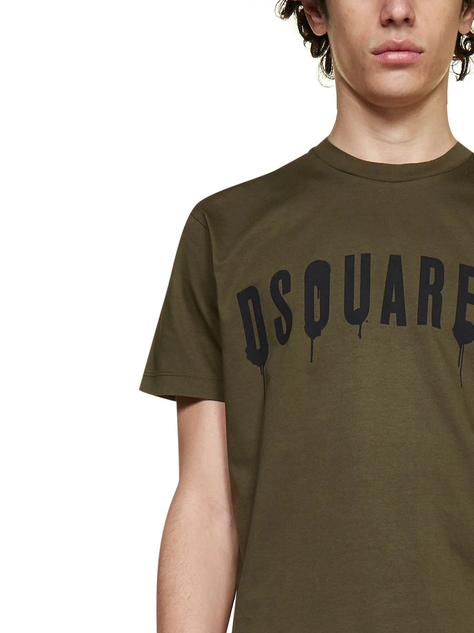 Dsquared2 Graffiti Printed Crewneck T-Shirt