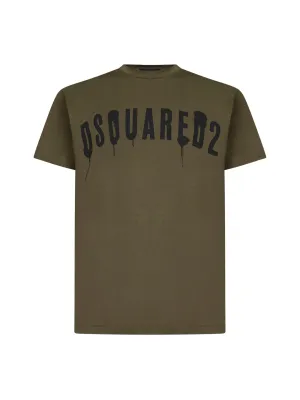 Dsquared2 Graffiti Printed Crewneck T-Shirt