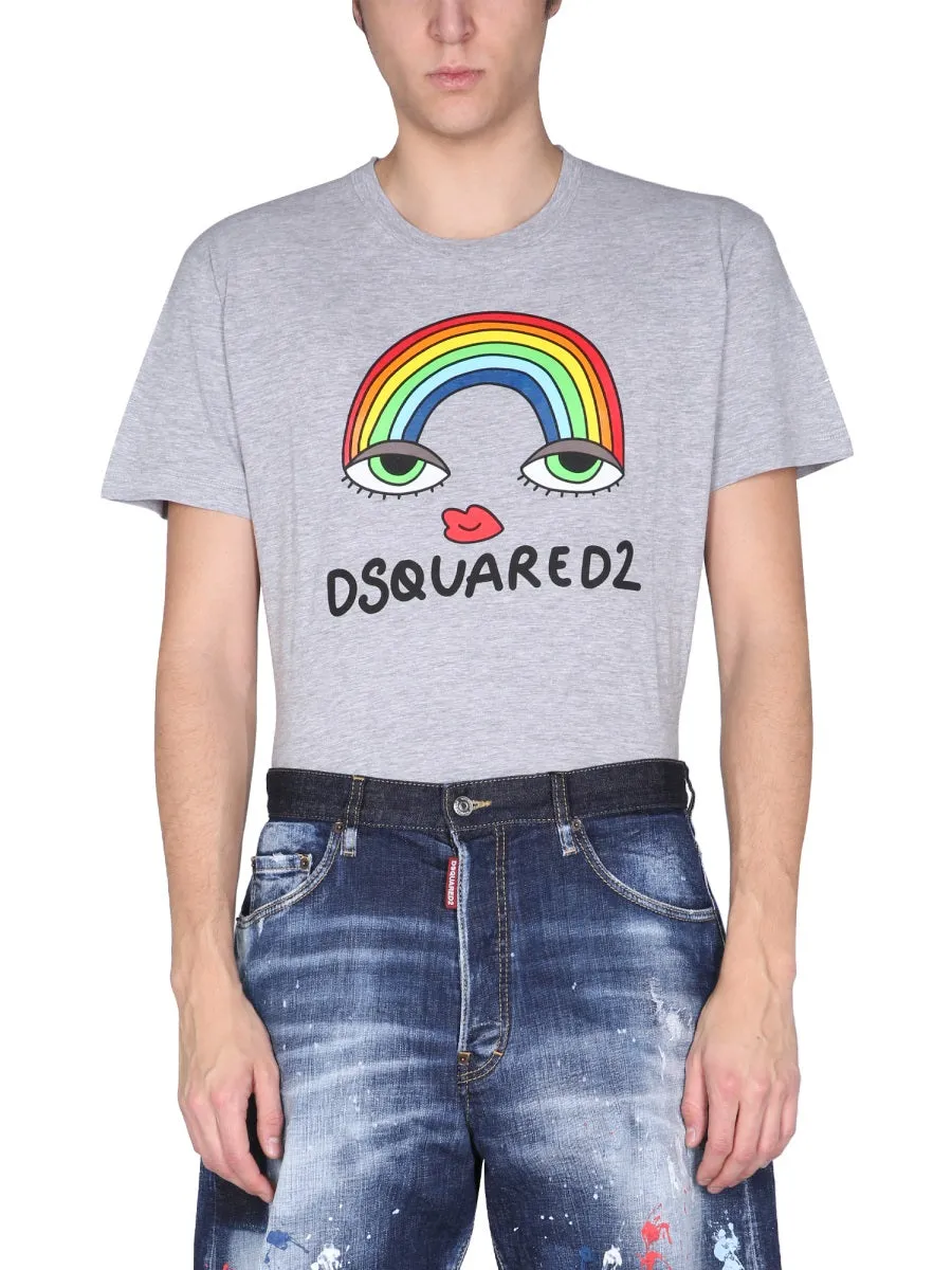 Dsquared2 Logo Printed Crewneck T-Shirt