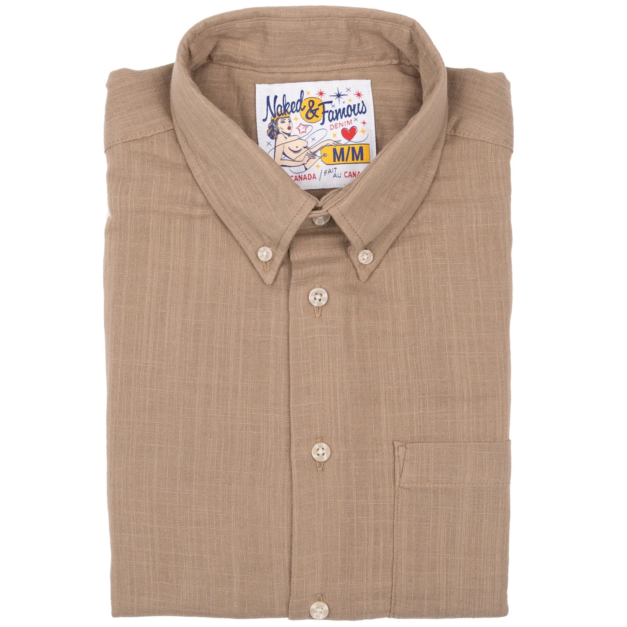 Easy Shirt - Double Weave Slub Gauze - Sand