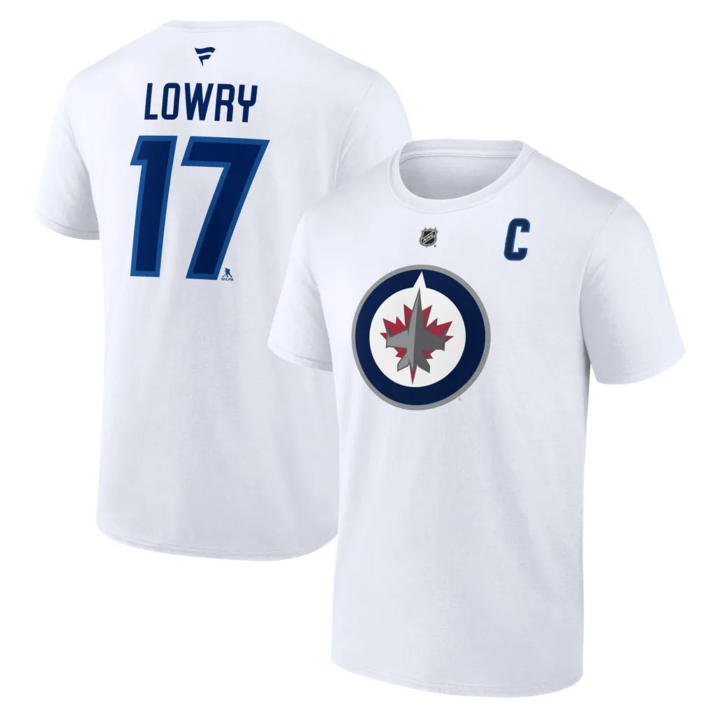 FANATICS WHT NAME/# TEE 17 LOWRY