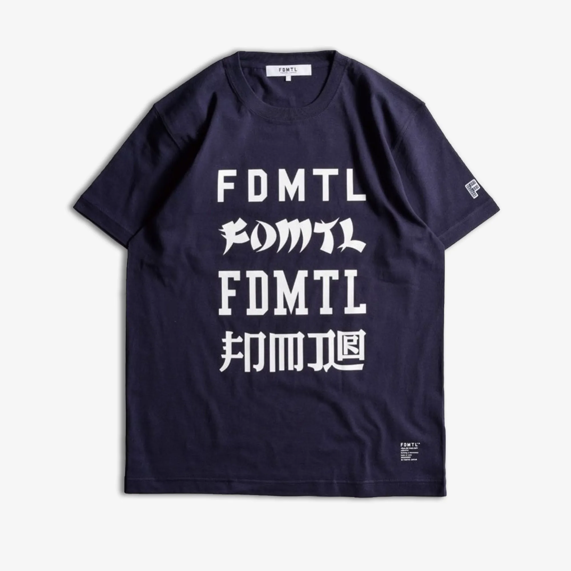 FDMTL | LOGOS TEE  { NAVY