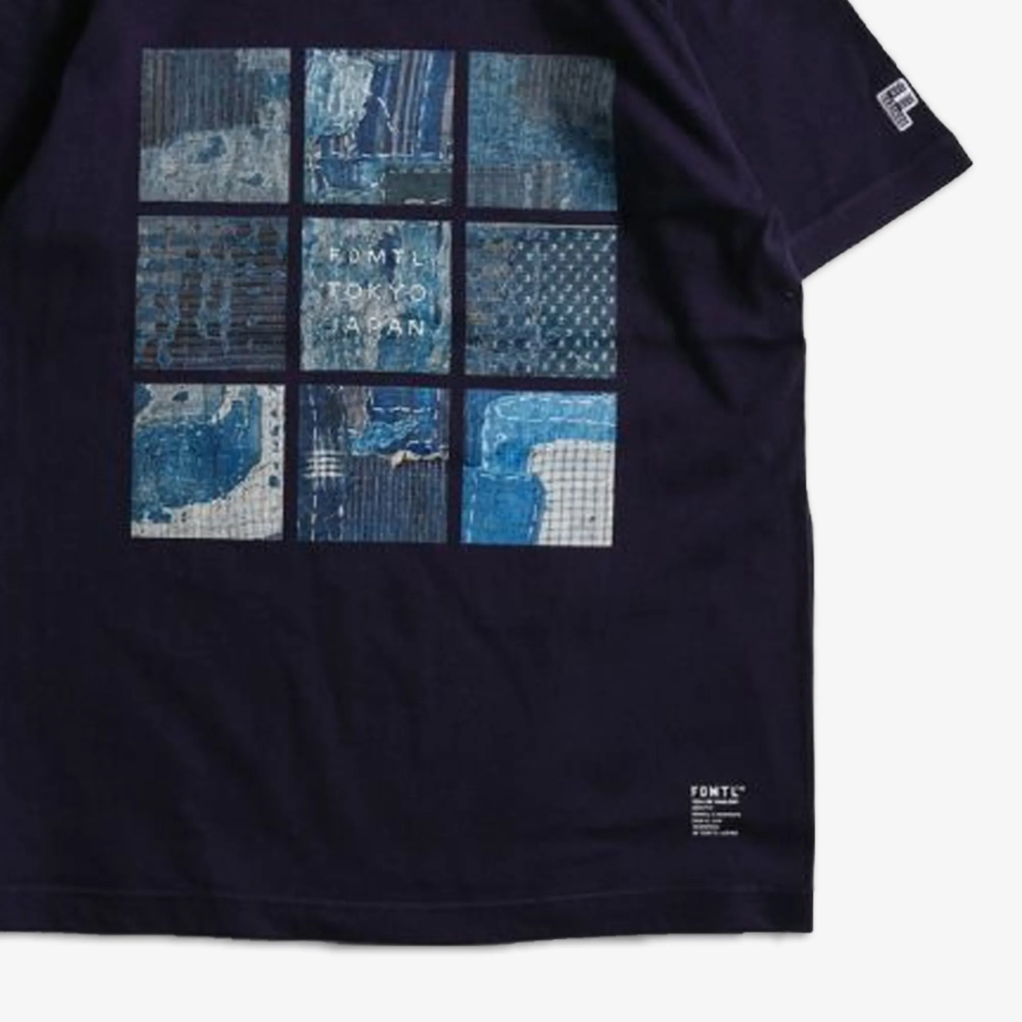 FDMTL | PRINTED BORO TEE  { NAVY