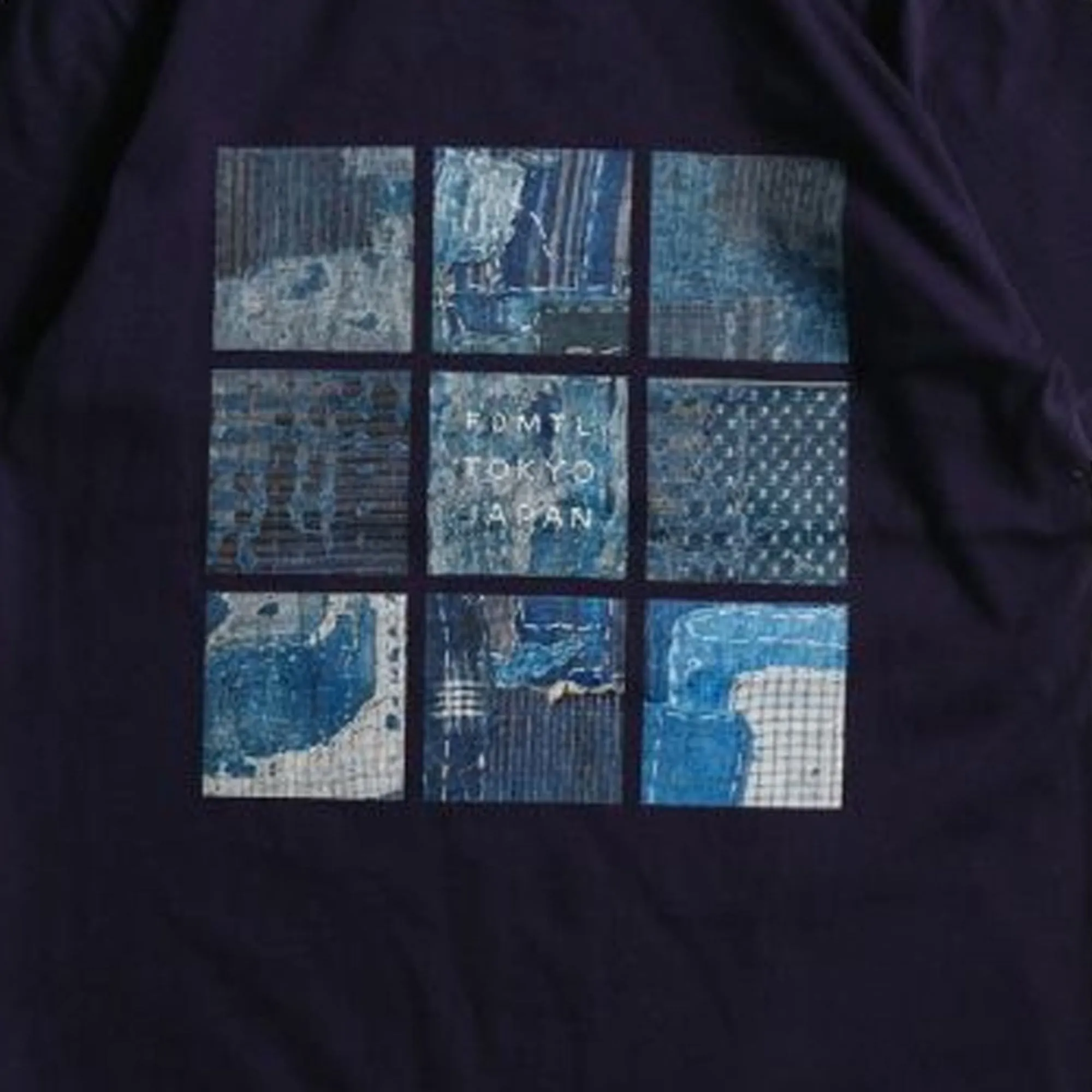 FDMTL | PRINTED BORO TEE  { NAVY