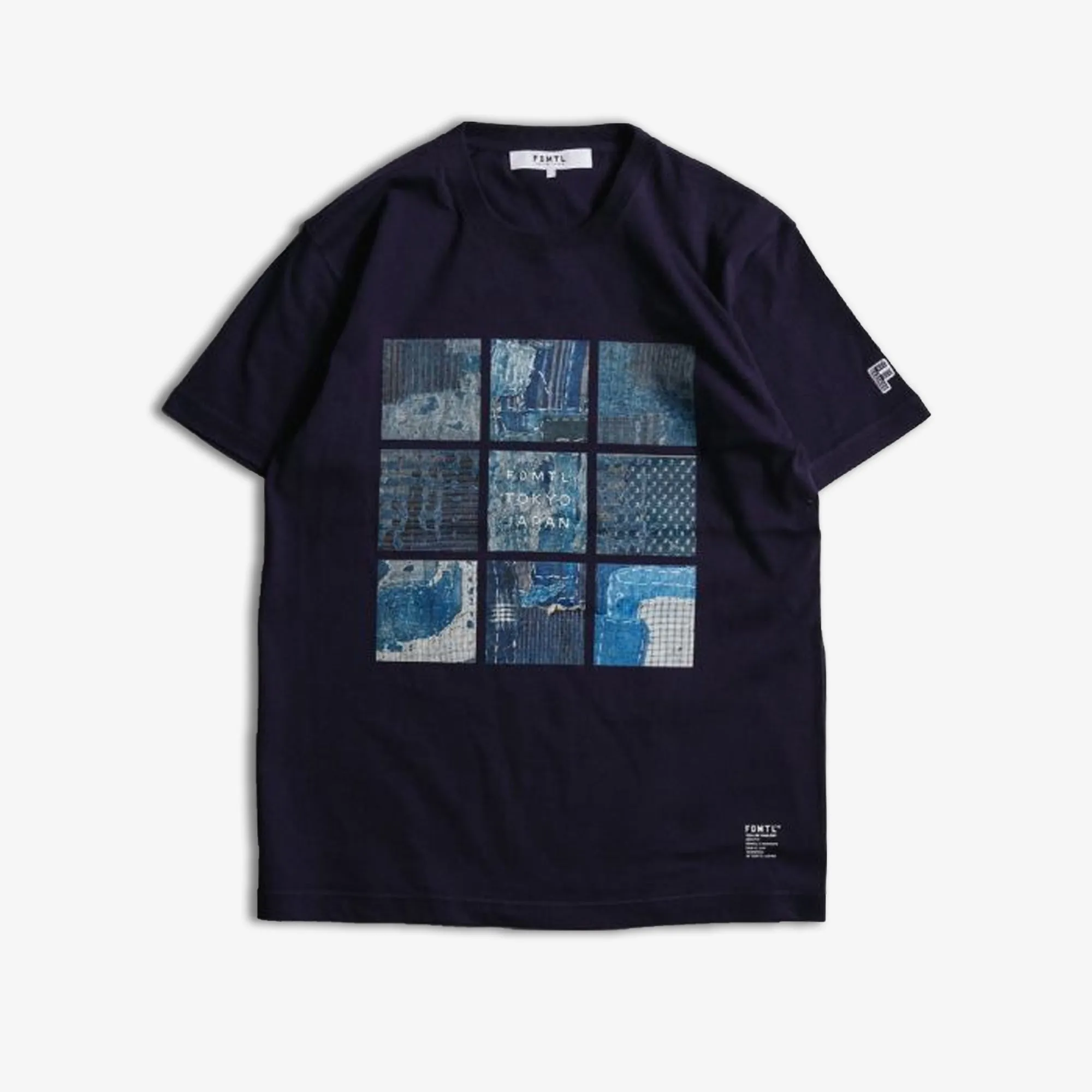 FDMTL | PRINTED BORO TEE  { NAVY