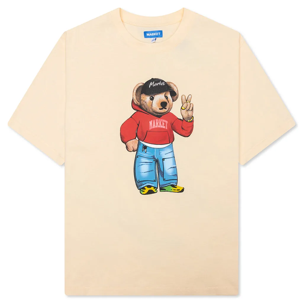Fit Check Bear T-Shirt - Butter Cream