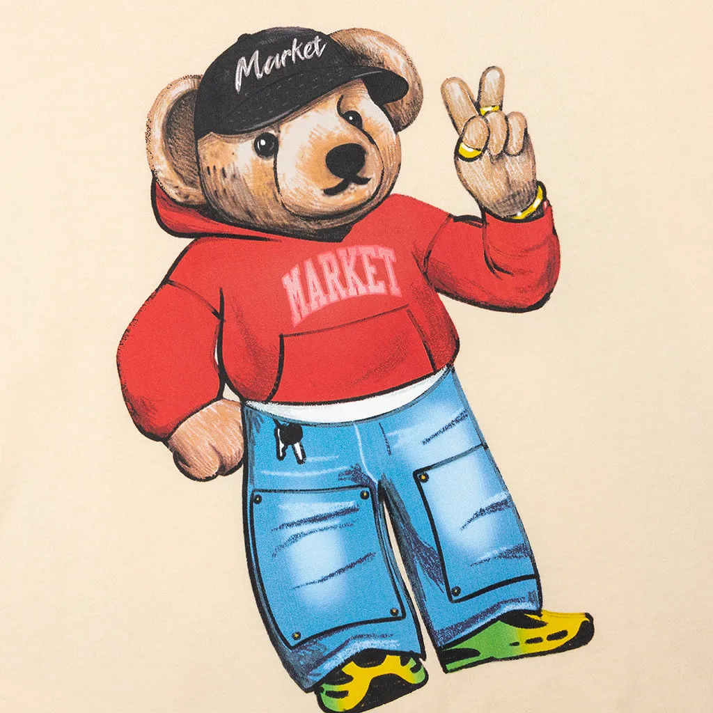 Fit Check Bear T-Shirt - Butter Cream