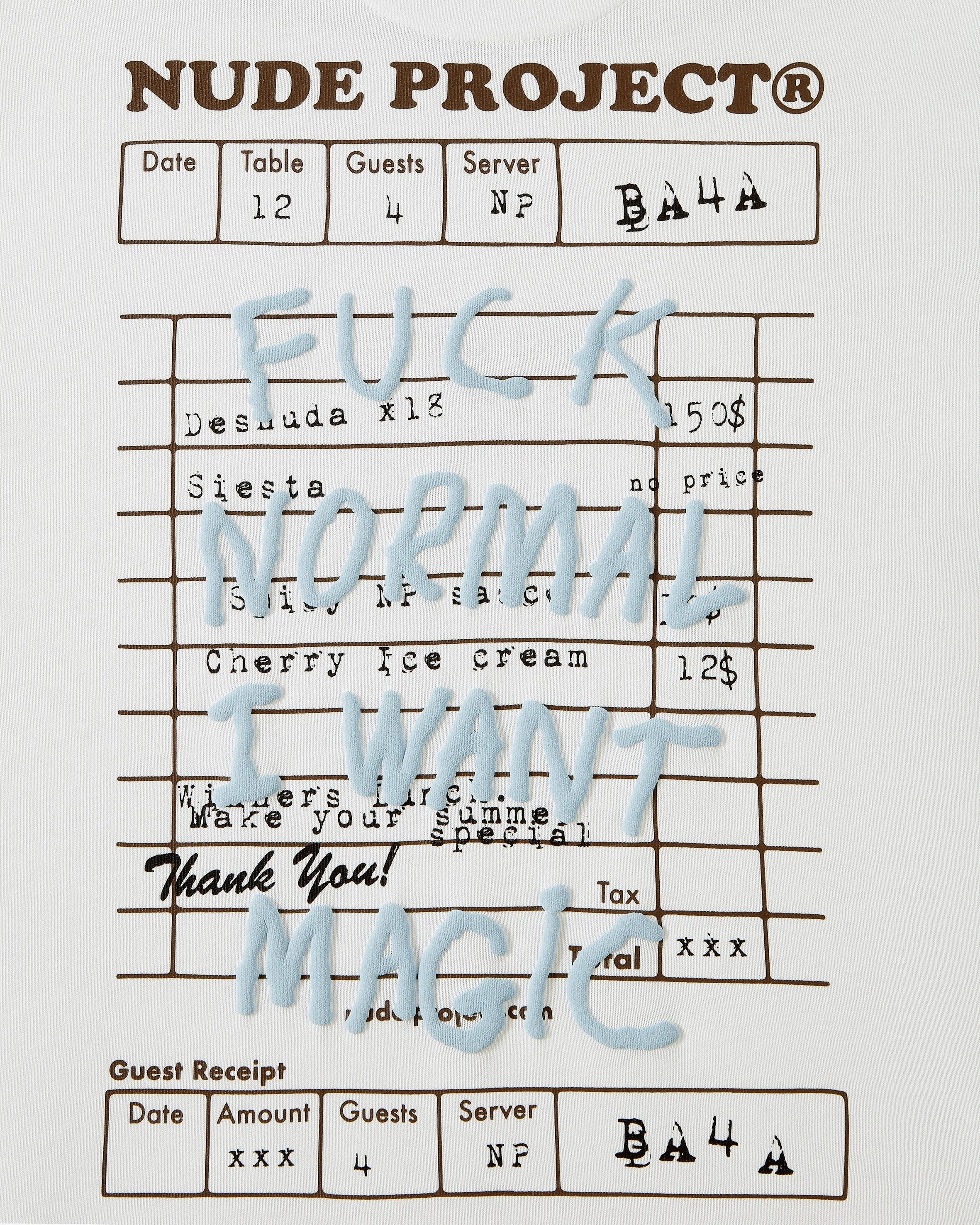 Fuck Normal Tee White