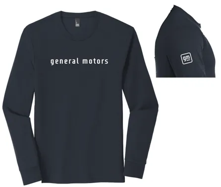 General Motors Front Graphic Adult Long Sleeve T-Shirt