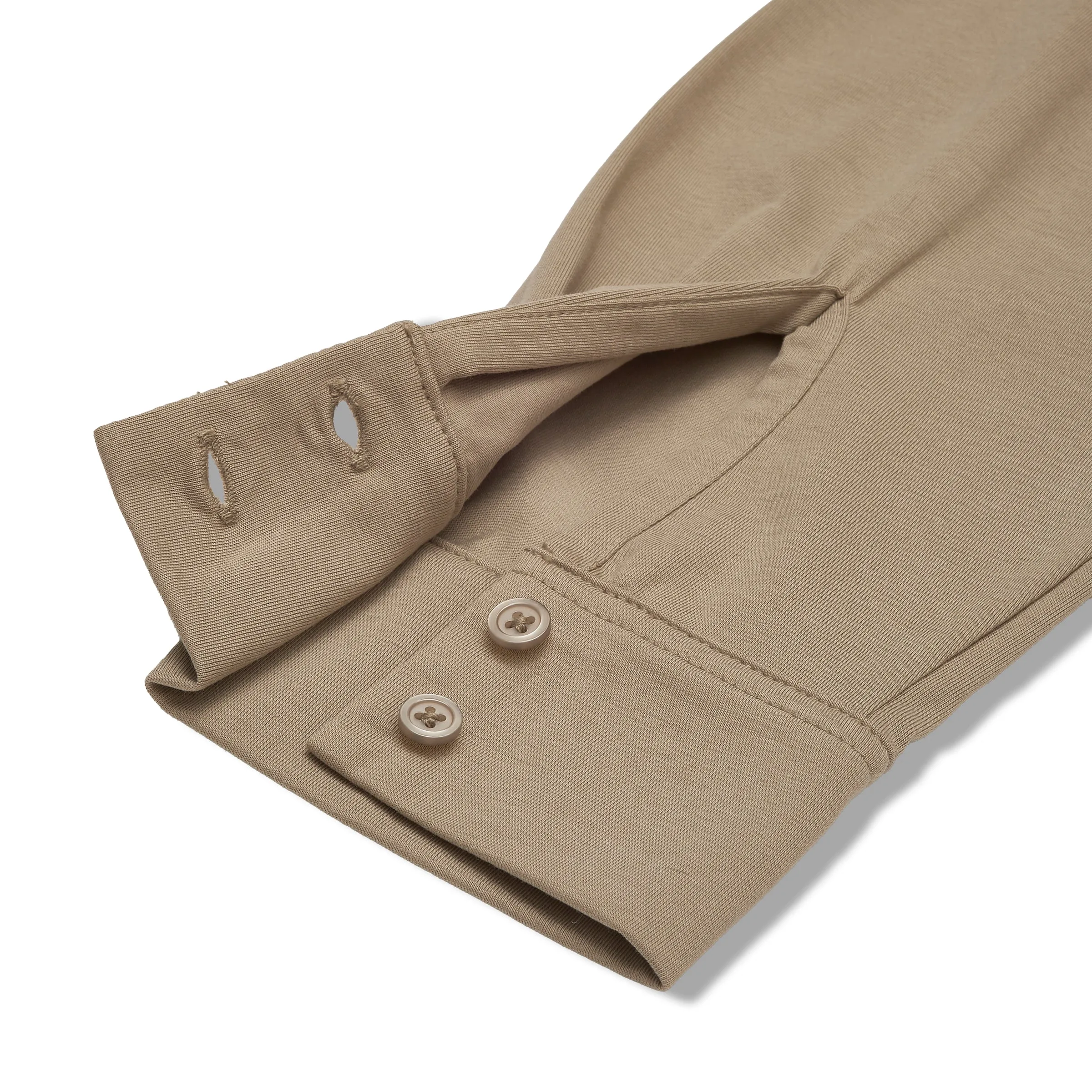 Hackett Cotton Sorona Knit Shirt - Dune