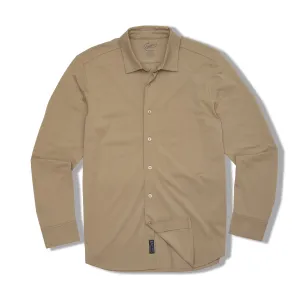 Hackett Cotton Sorona Knit Shirt - Dune