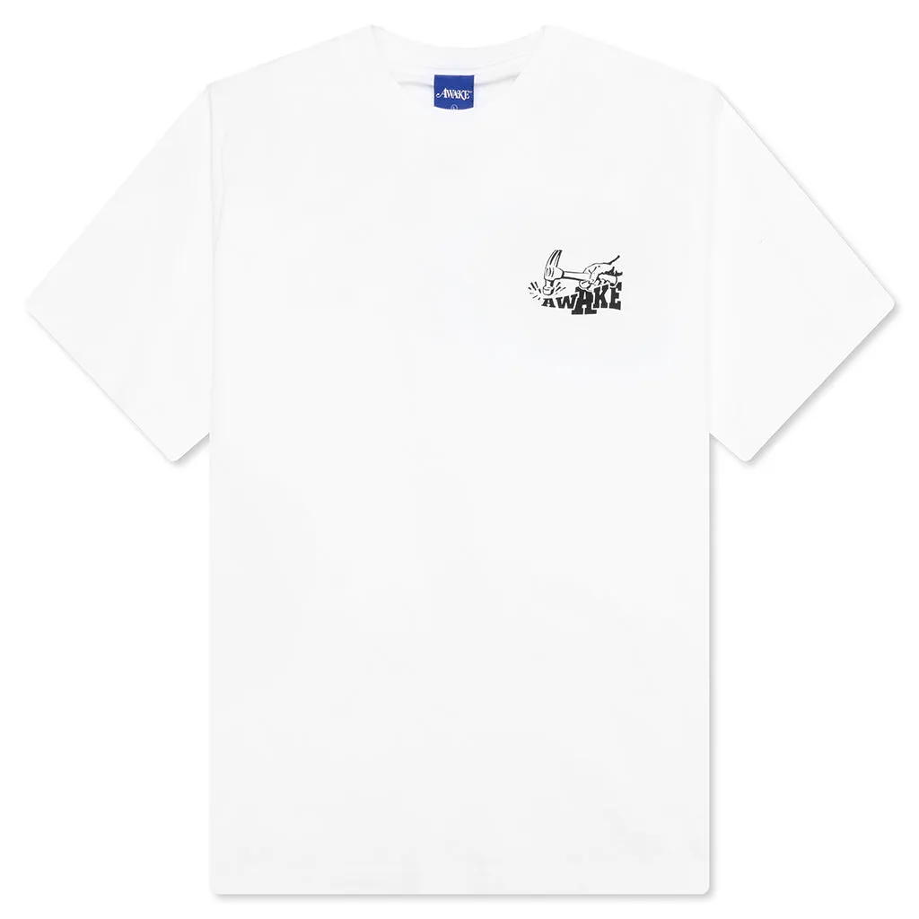Hammer S/S Tee - White