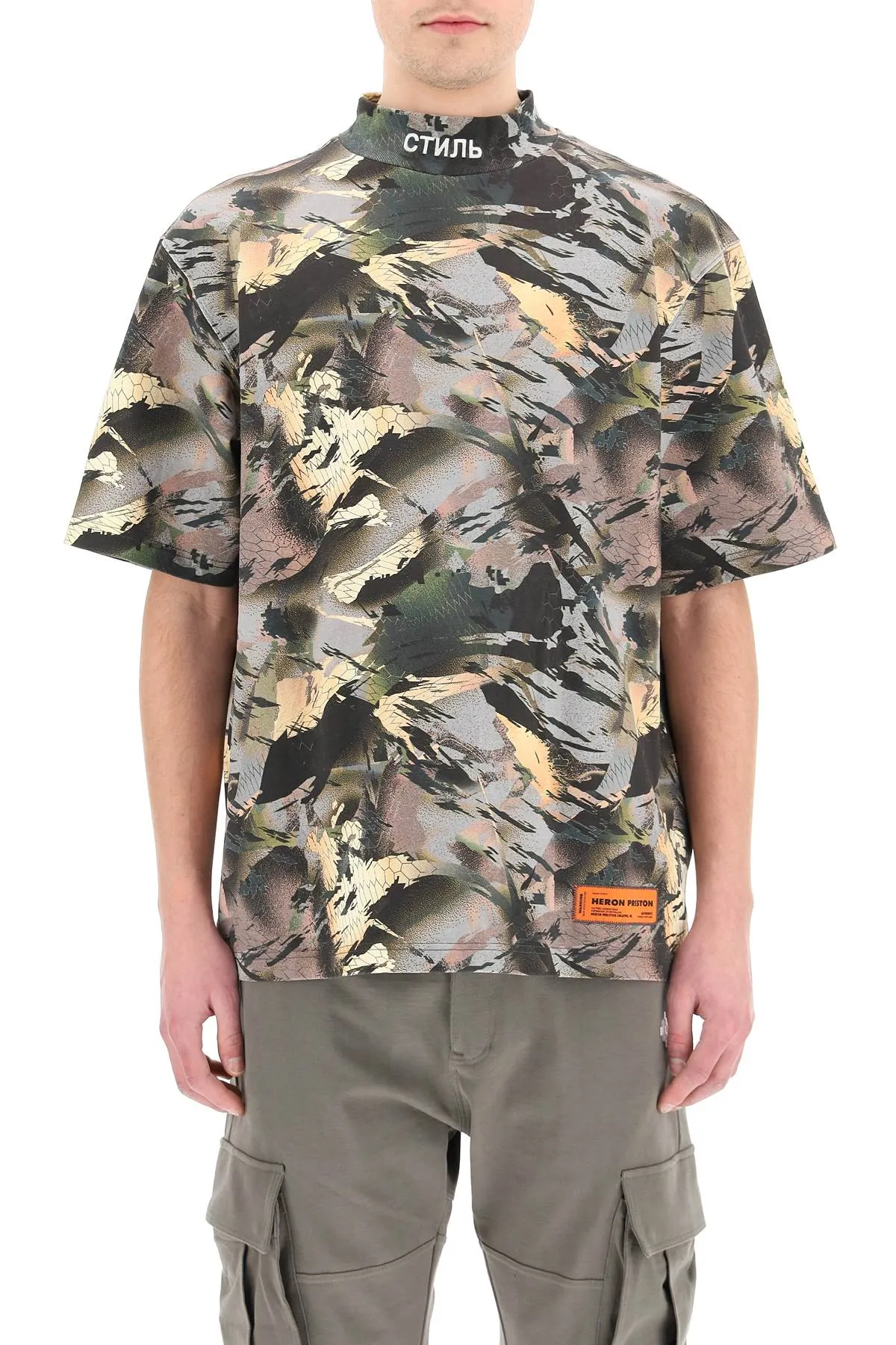 Heron Preston Allover Printed Crewneck T-Shirt