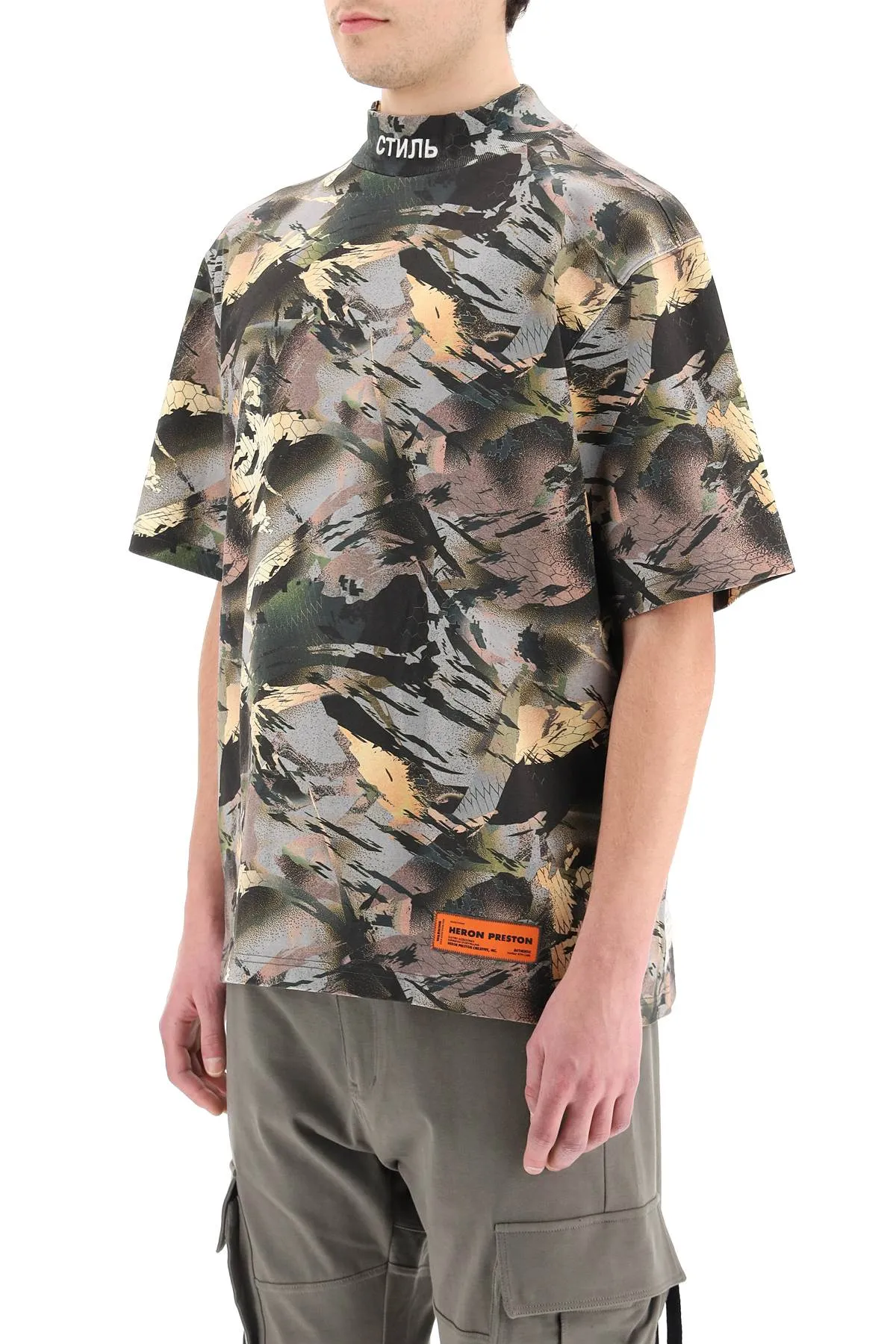 Heron Preston Allover Printed Crewneck T-Shirt