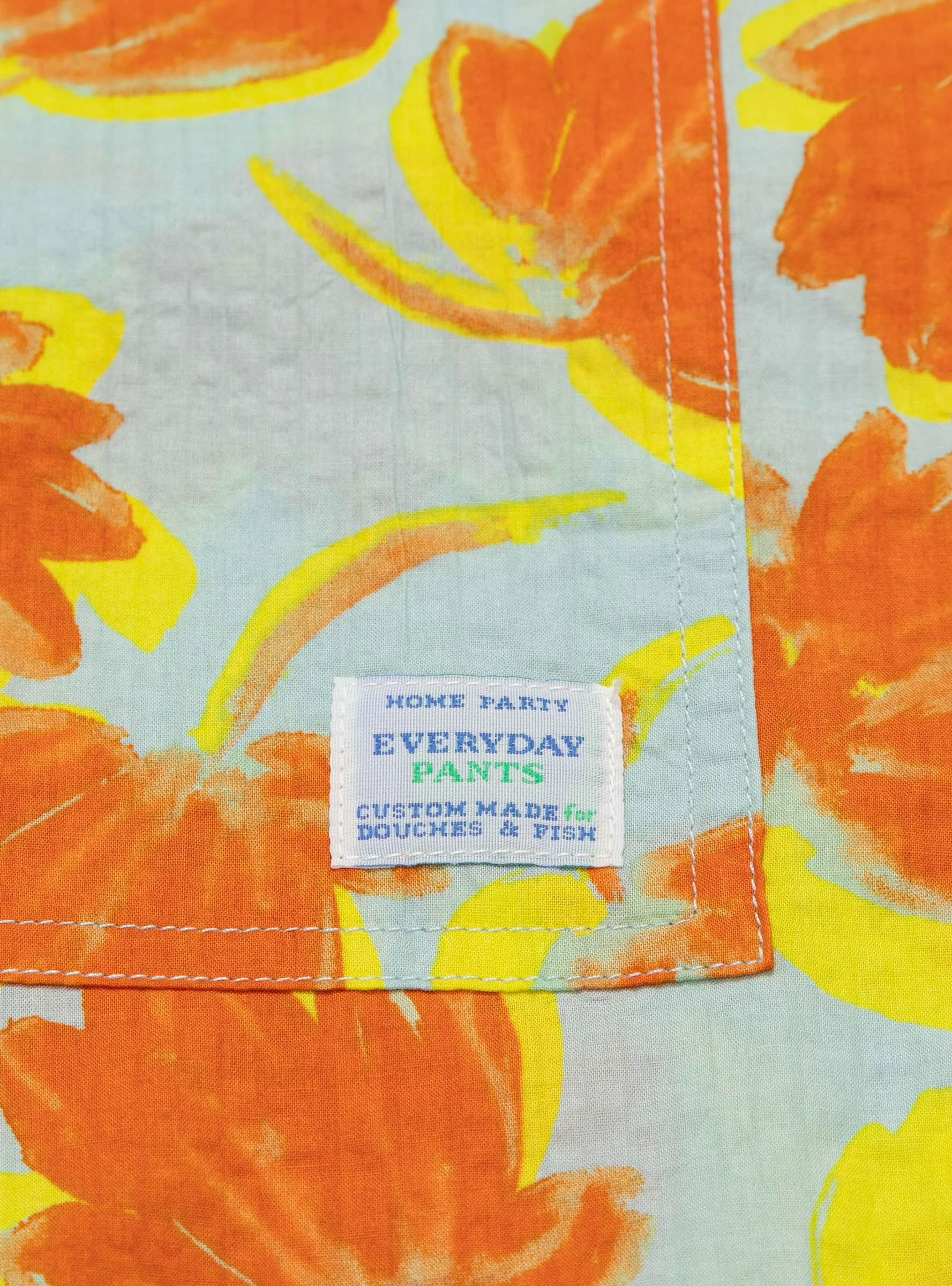 Home Party Short Sleeve Shirt Orange
