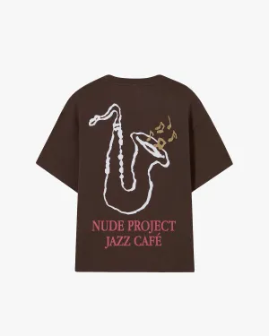 Jazz Café Tee Brown
