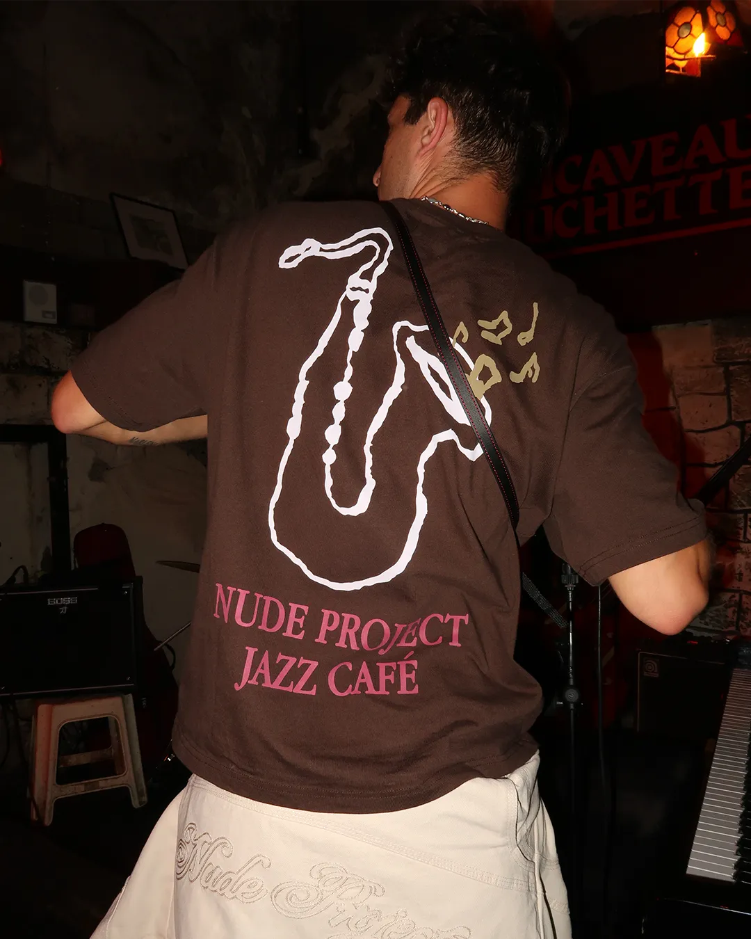 Jazz Café Tee Brown