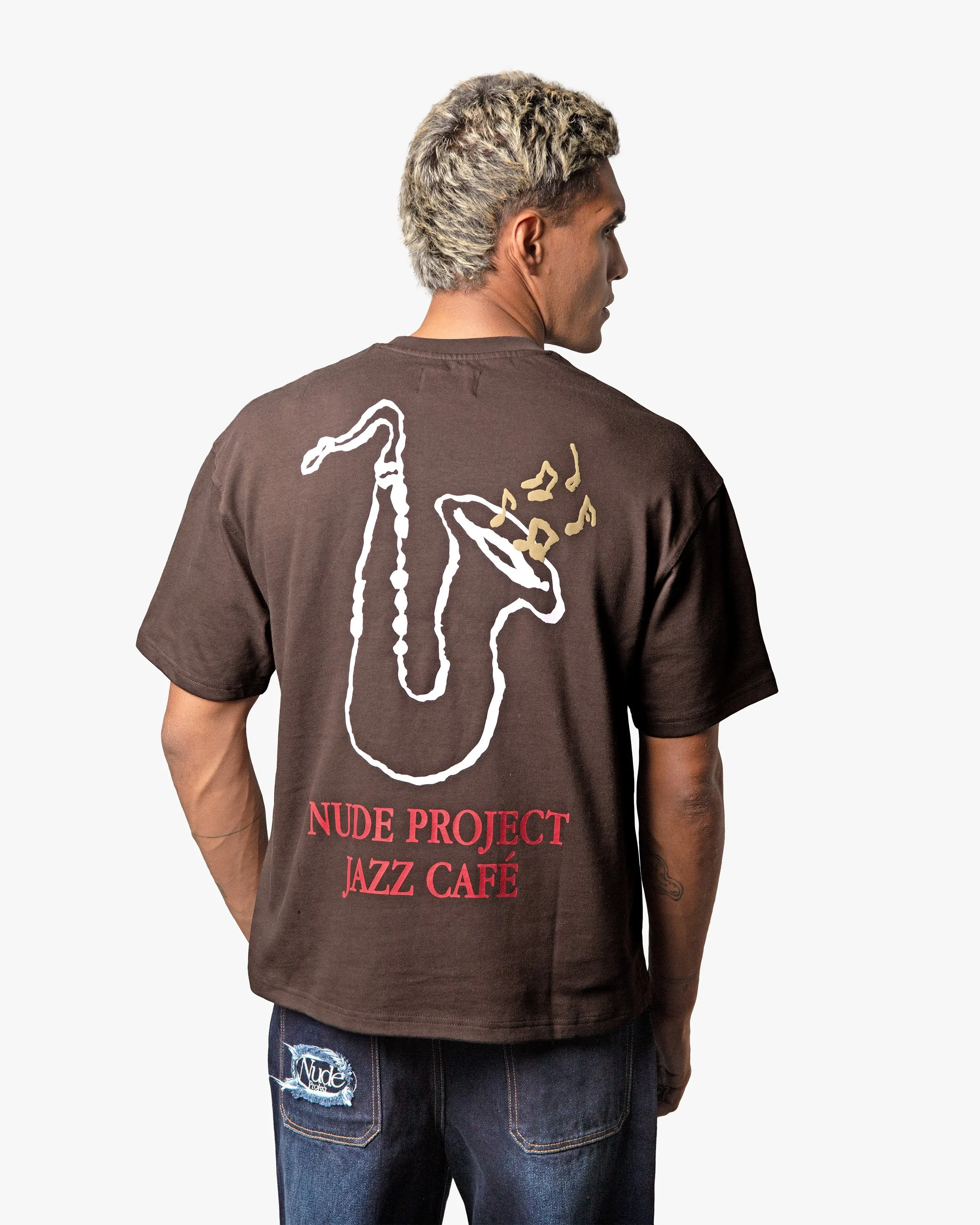 Jazz Café Tee Brown