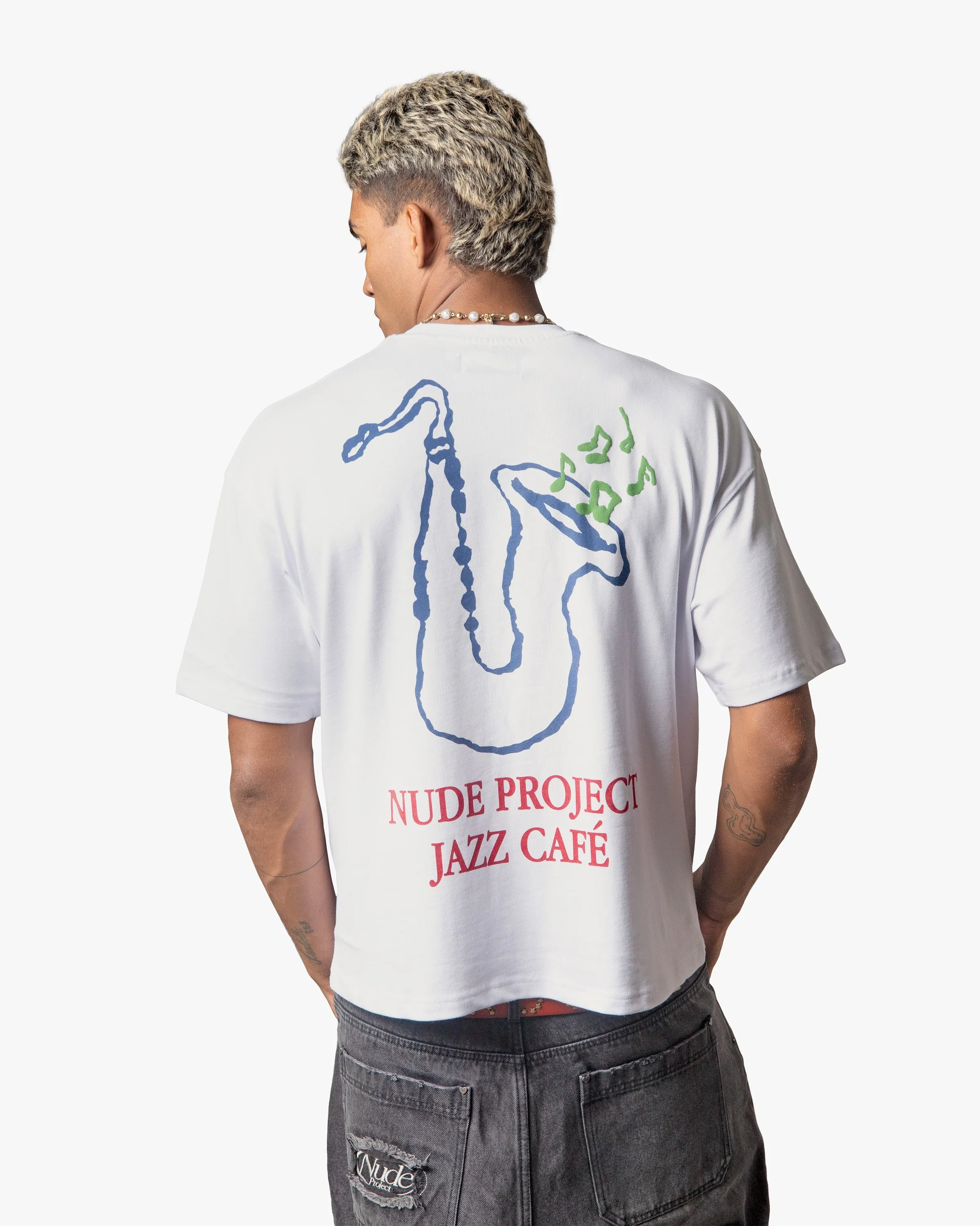 Jazz Café Tee White