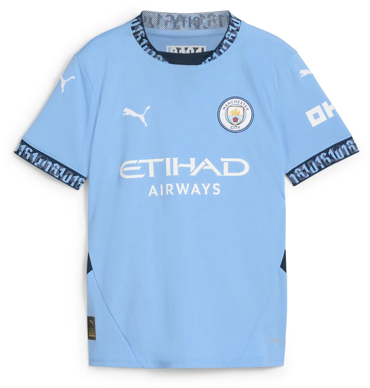 Junior's Manchester City 2024/25 Home Replica Soccer Jersey