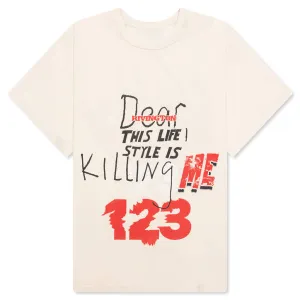 Killing Me S/S Tee - White
