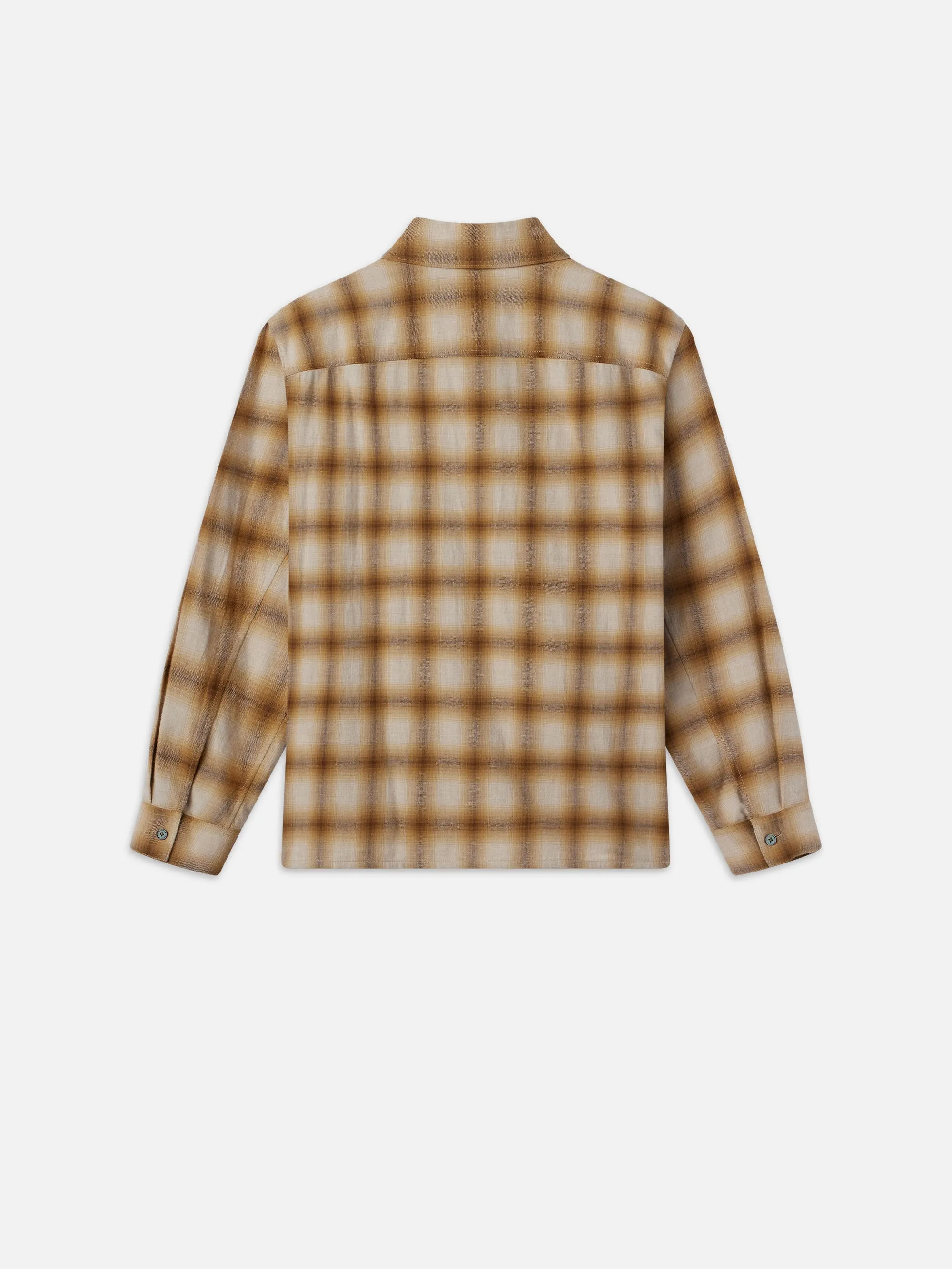 Light Weight Plaid Shirt -- Tan Plaid