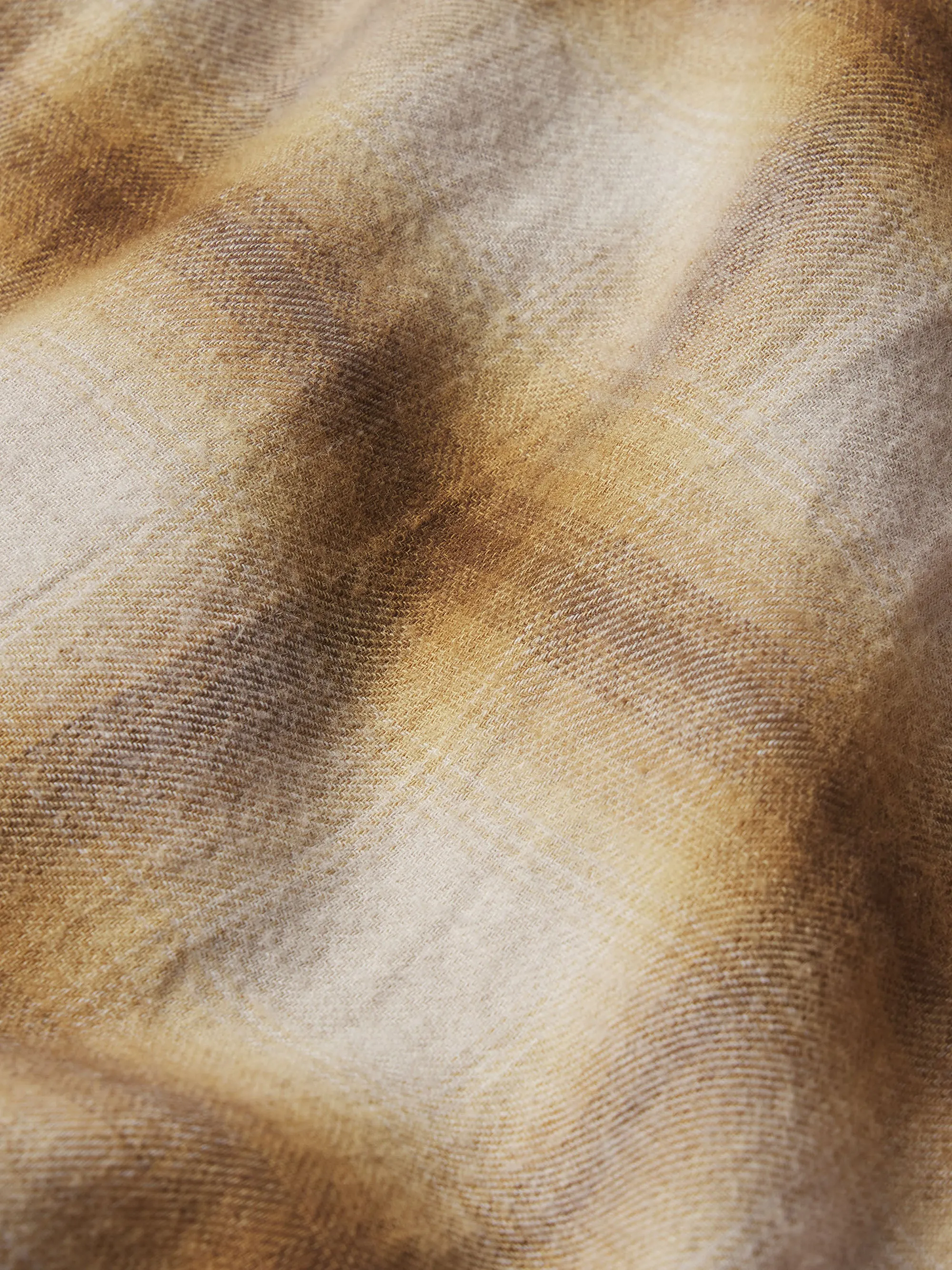Light Weight Plaid Shirt -- Tan Plaid