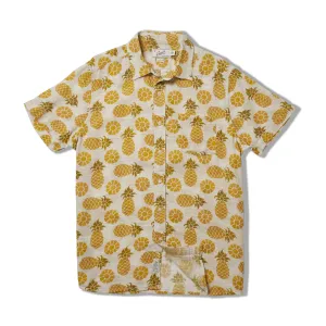 Madras Cottage Loom Printed Shirt - Pineapple Slice