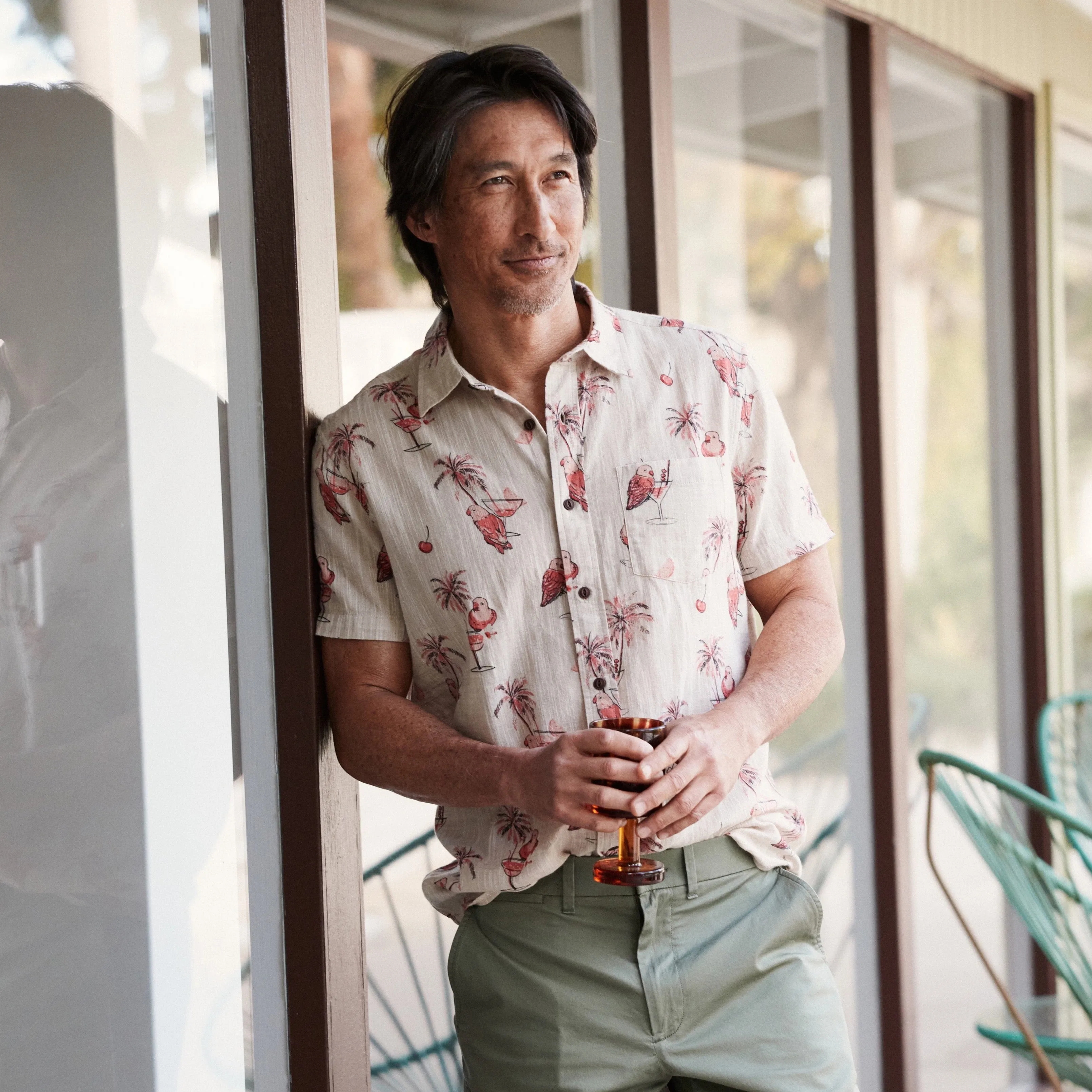 Madras Loose Weave Printed Shirt - Drunken Parrot