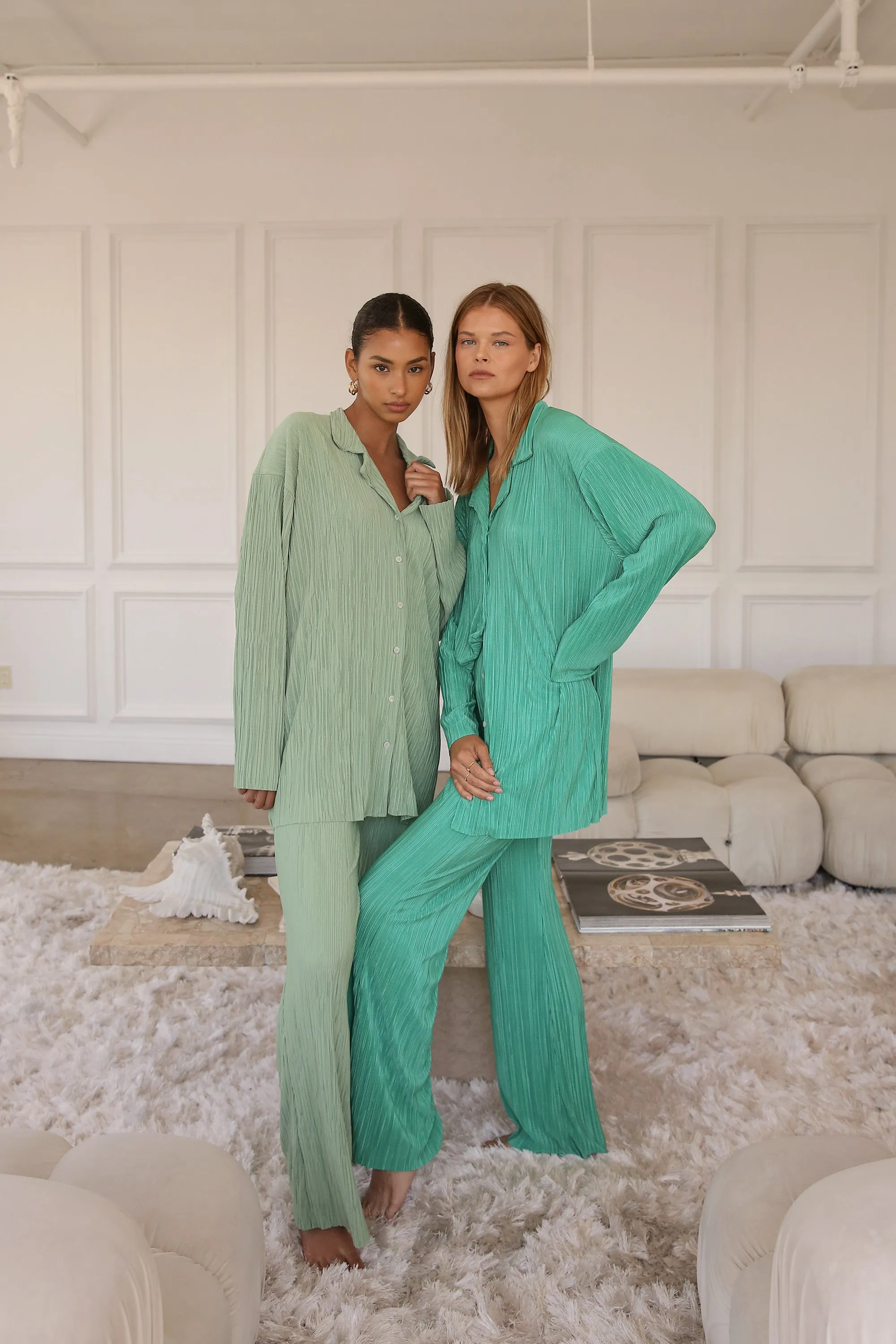 Maria Oversized Plisse Shirt