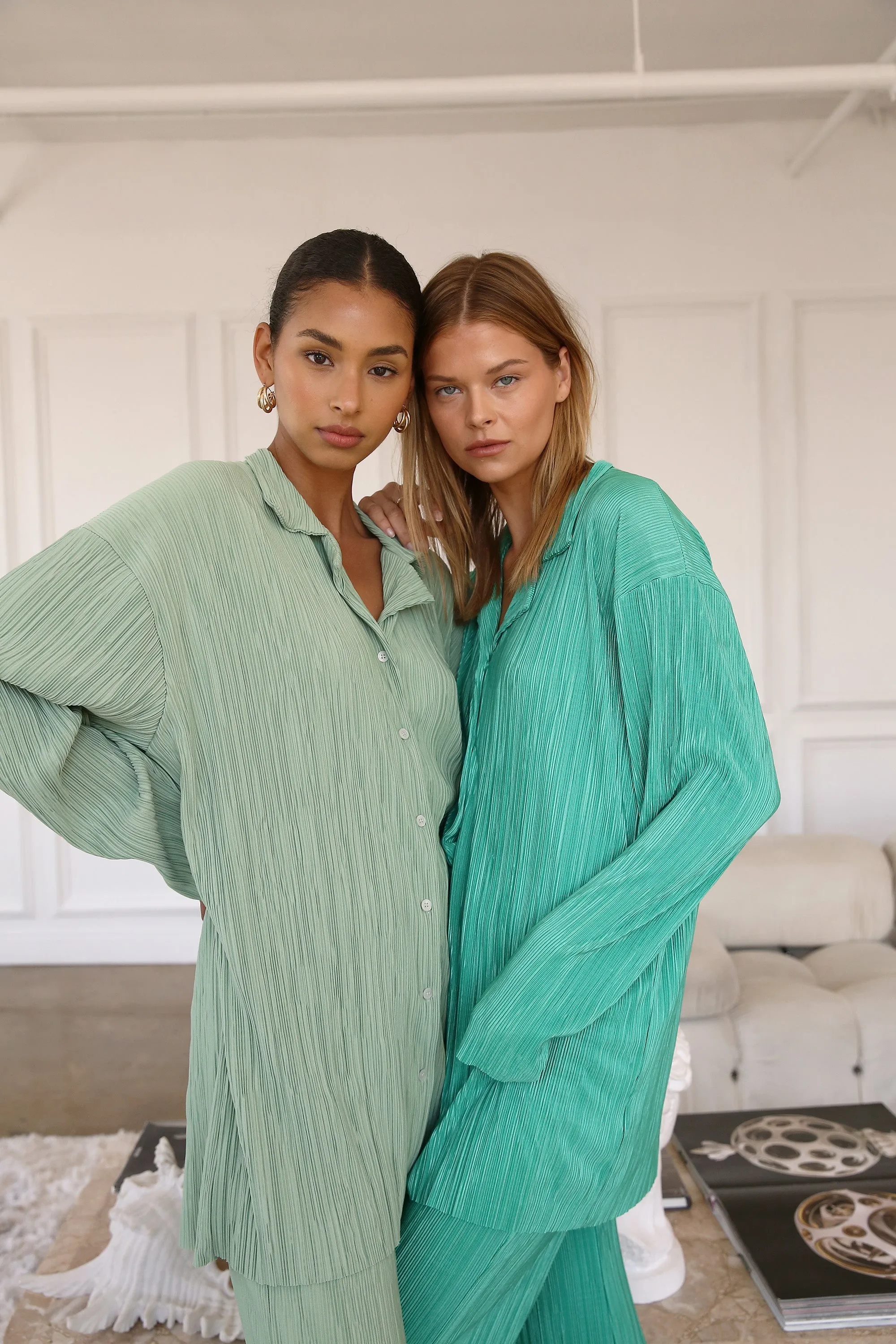 Maria Oversized Plisse Shirt