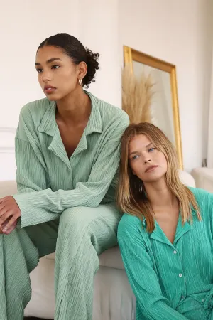 Maria Oversized Plisse Shirt