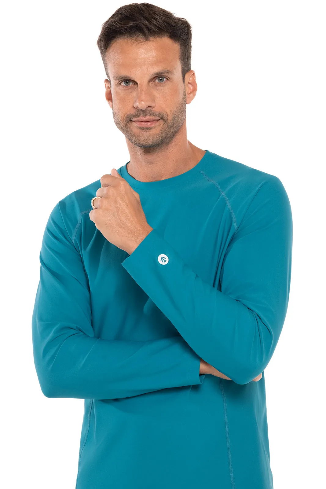 Men's Hightide Long Sleeve Swim Shirt | Tahitian Teal