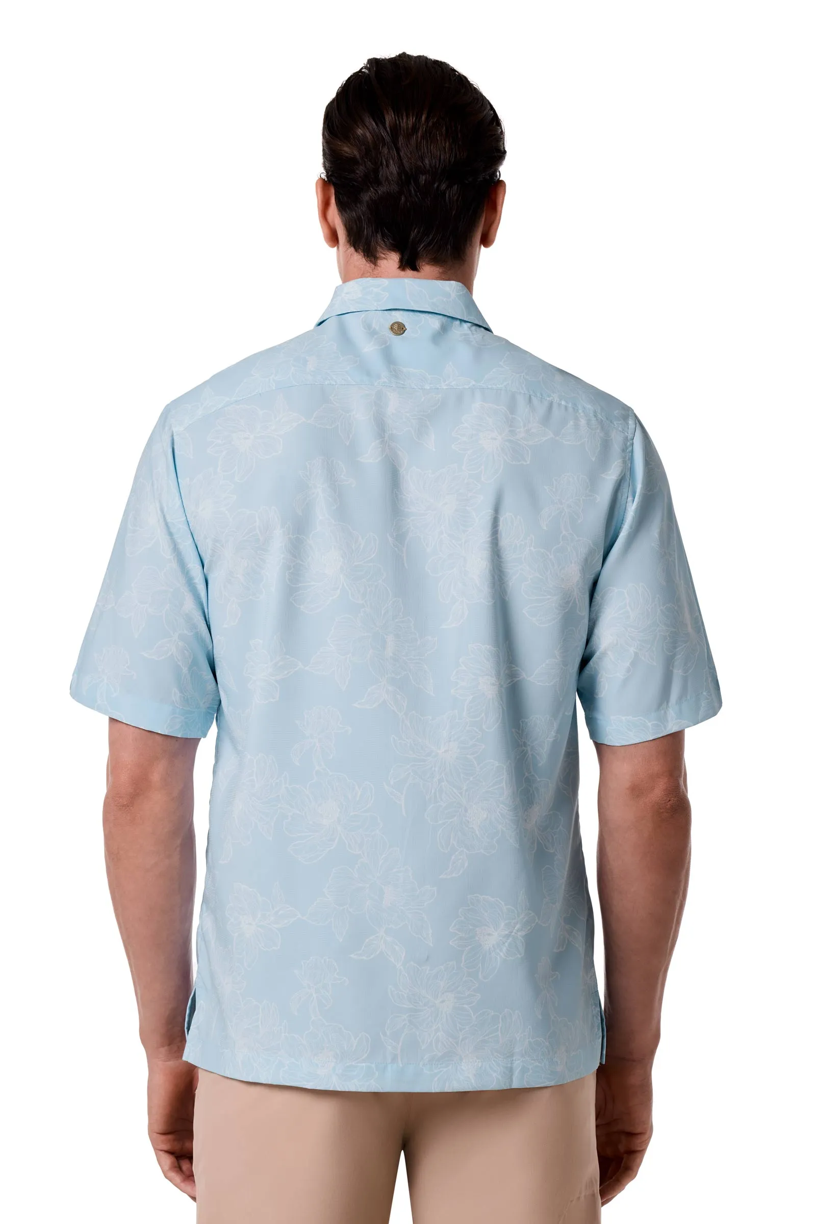 Men's Safari Camp Shirt | Skyride Perfect Peony