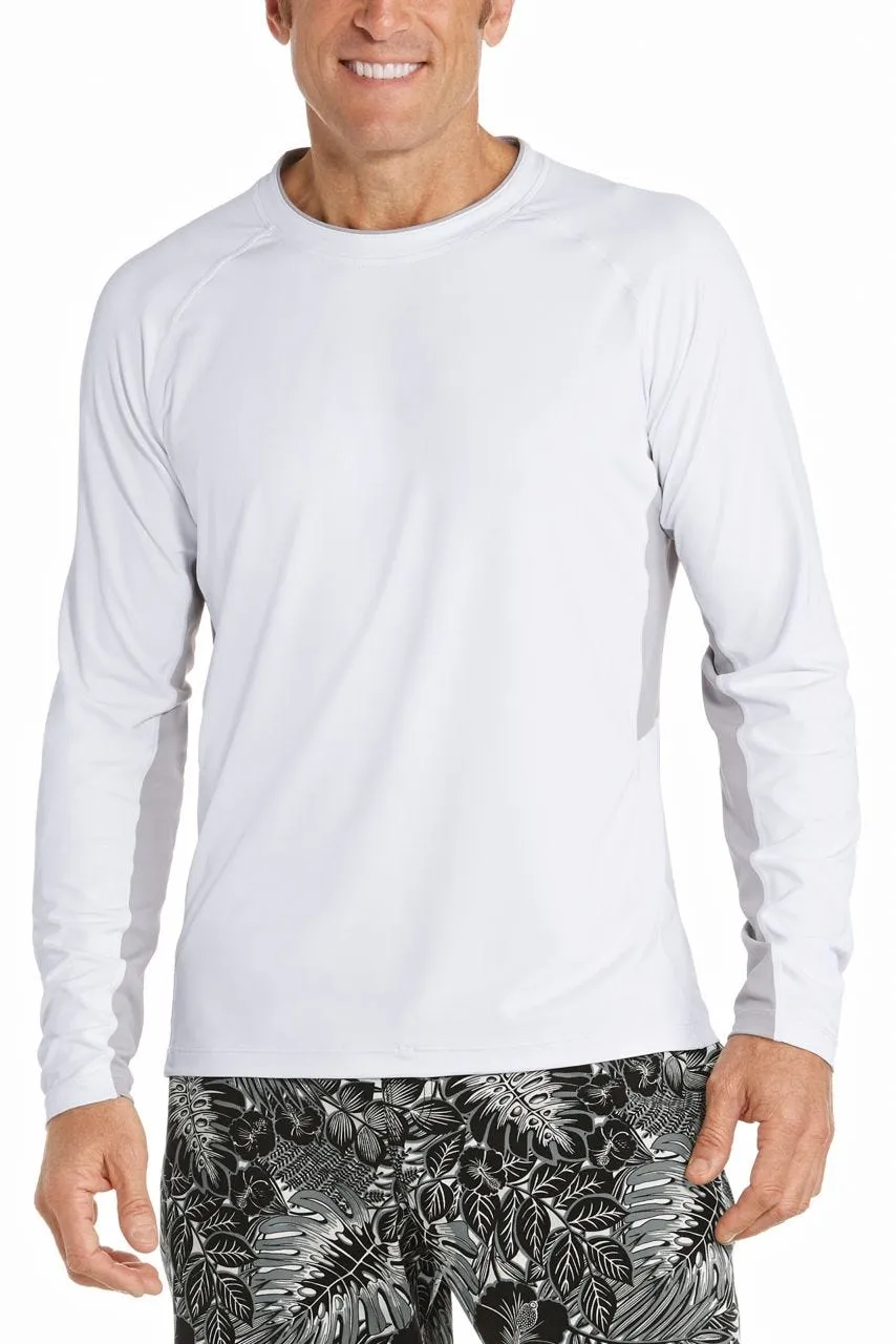 Men's Ultimate Long Sleeve Rash Guard | White