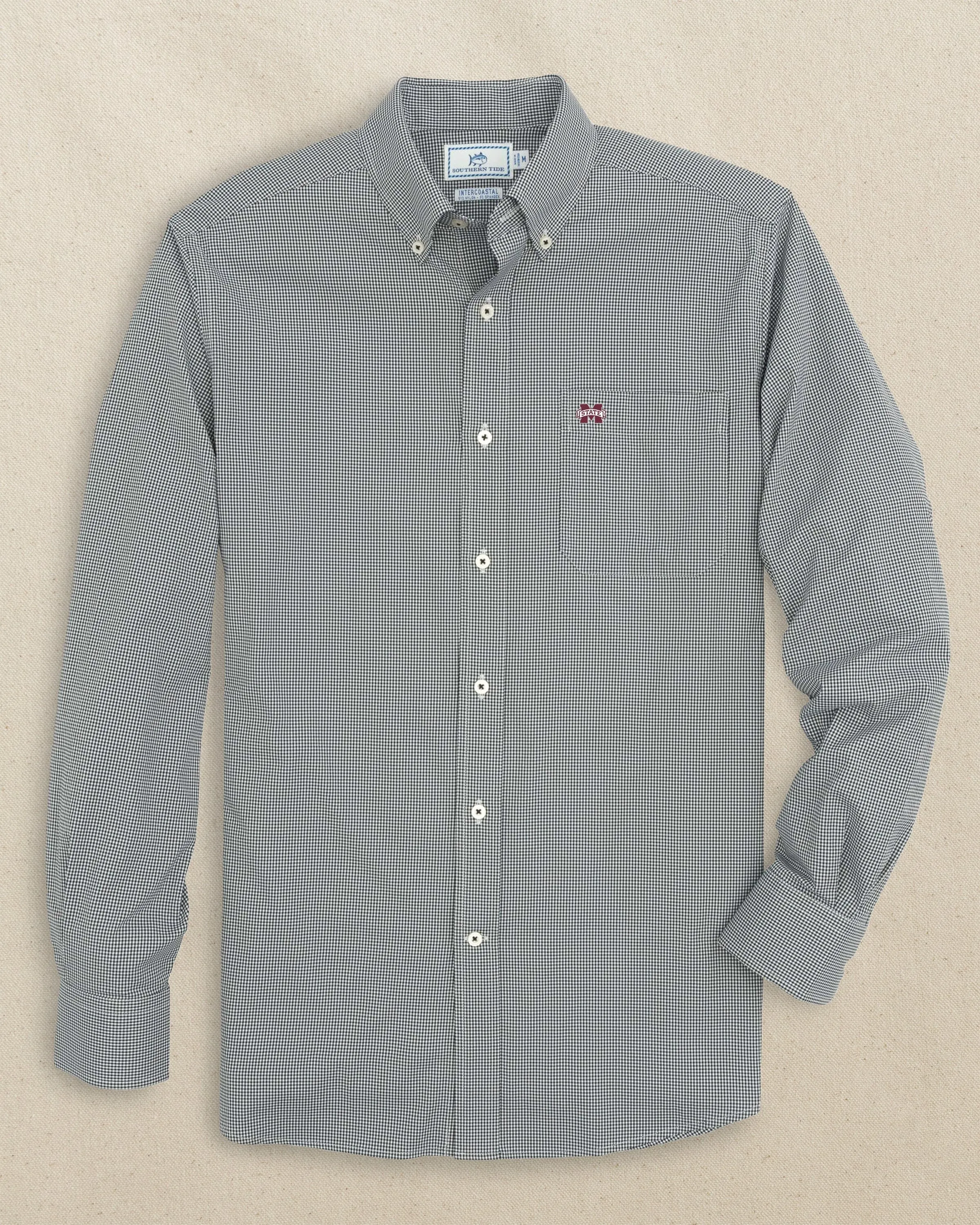 Mississippi State Bulldogs Gingham Button Down Shirt