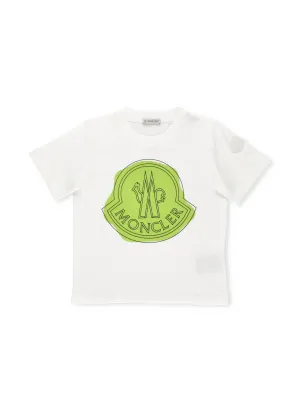 Moncler Enfant Logo Printed Crewneck T-Shirt