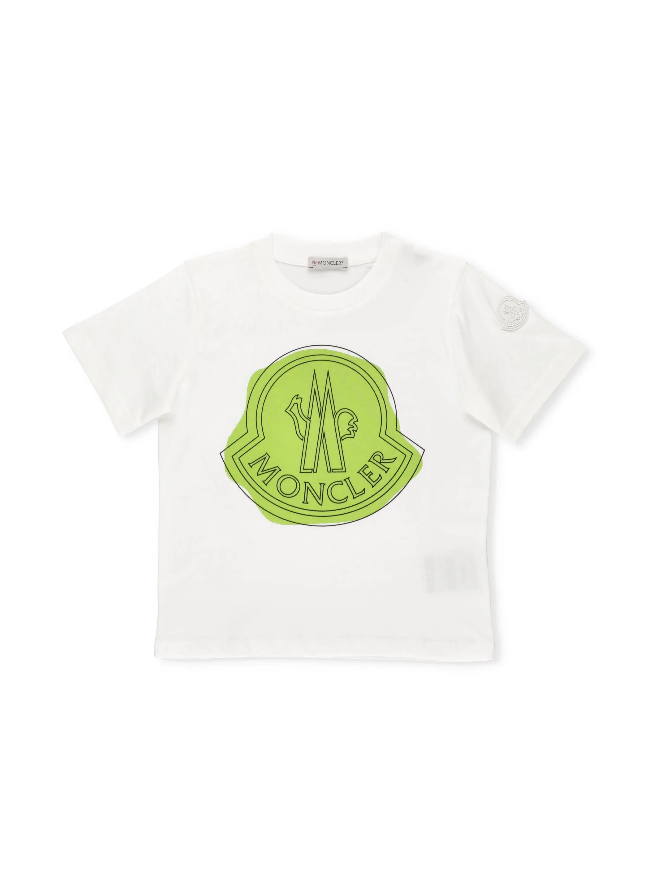 Moncler Enfant Logo Printed Crewneck T-Shirt