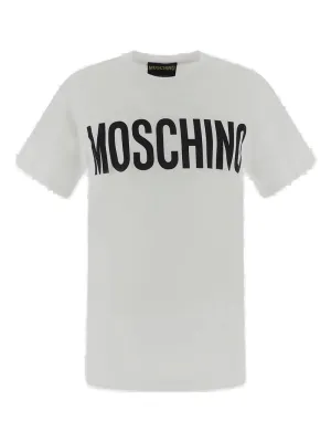 Moschino Logo Printed Crewneck T-Shirt