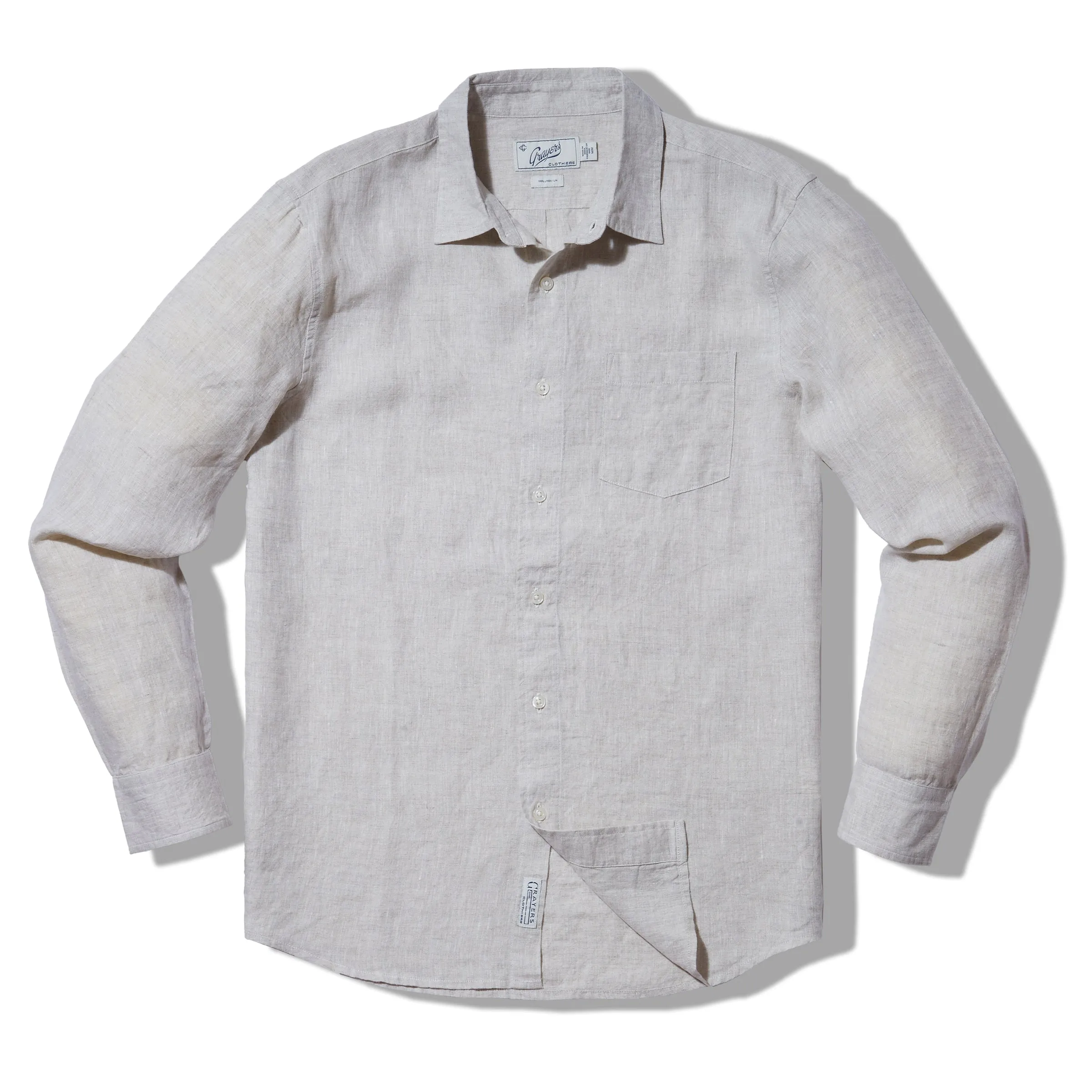 Nantucket Yarn Dyed Linen Shirt - Natural