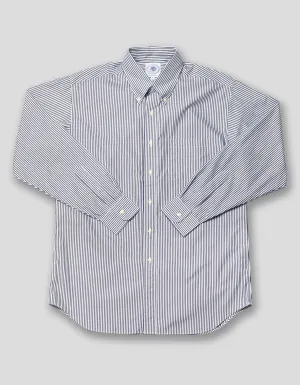 NAVY BENGAL STRIPE DRESS SHIRT