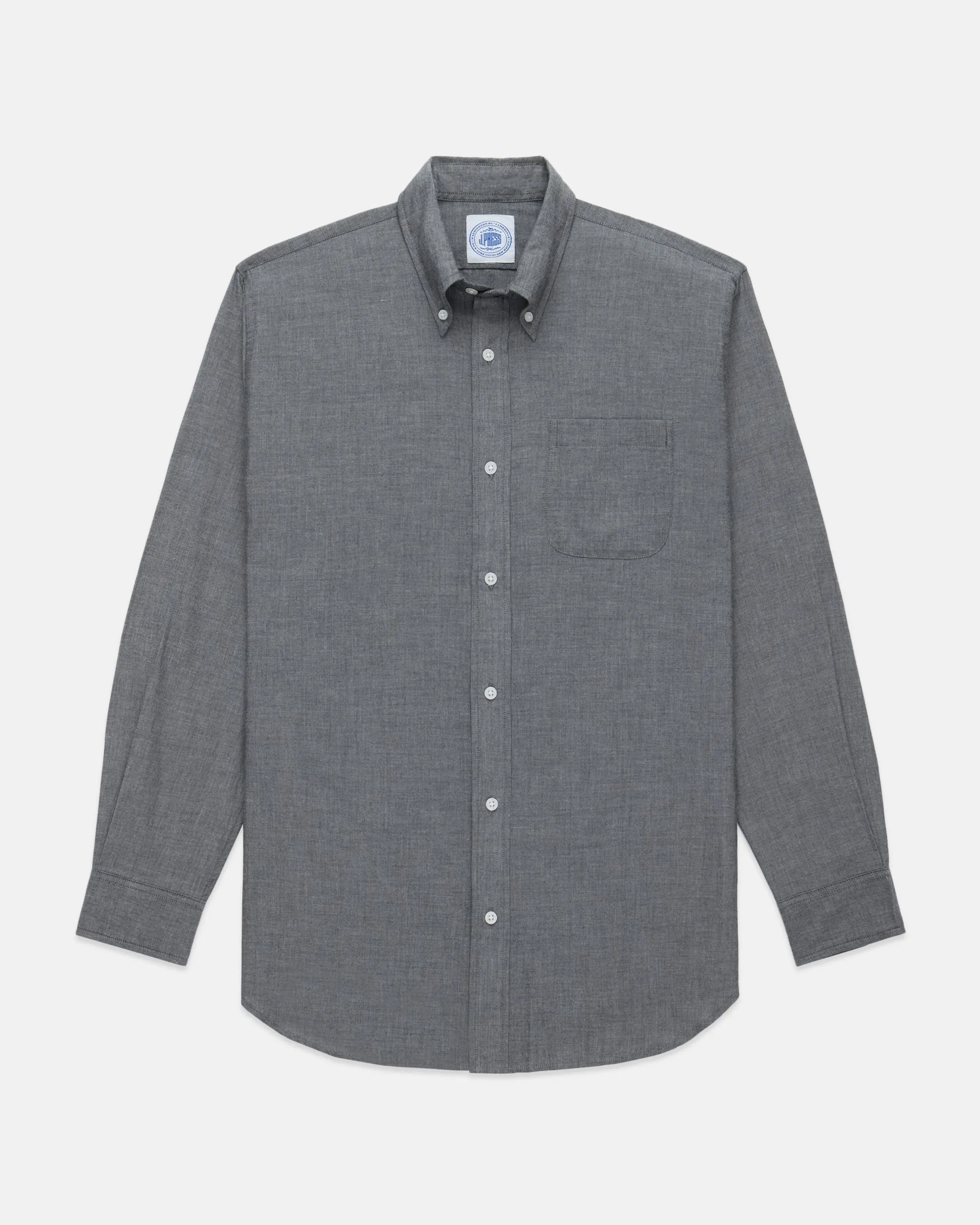 NAVY COTTON CHAMBRAY SHIRT