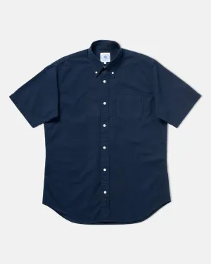 NAVY SEERSUCKER SHORT SLEEVE SHIRT