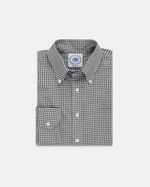 NAVY/BLUE/ORANGE CHECK SHIRT