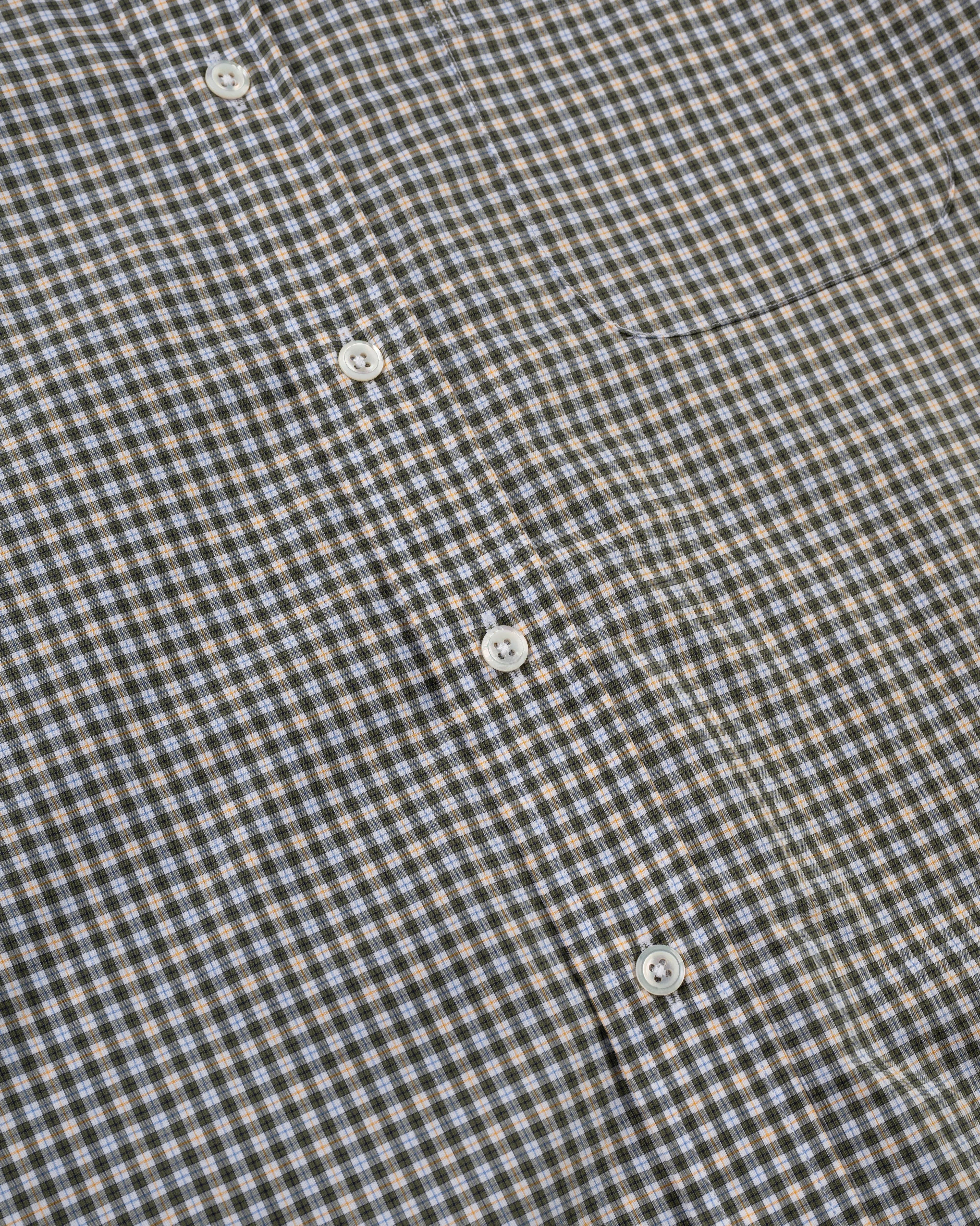 NAVY/BLUE/ORANGE CHECK SHIRT