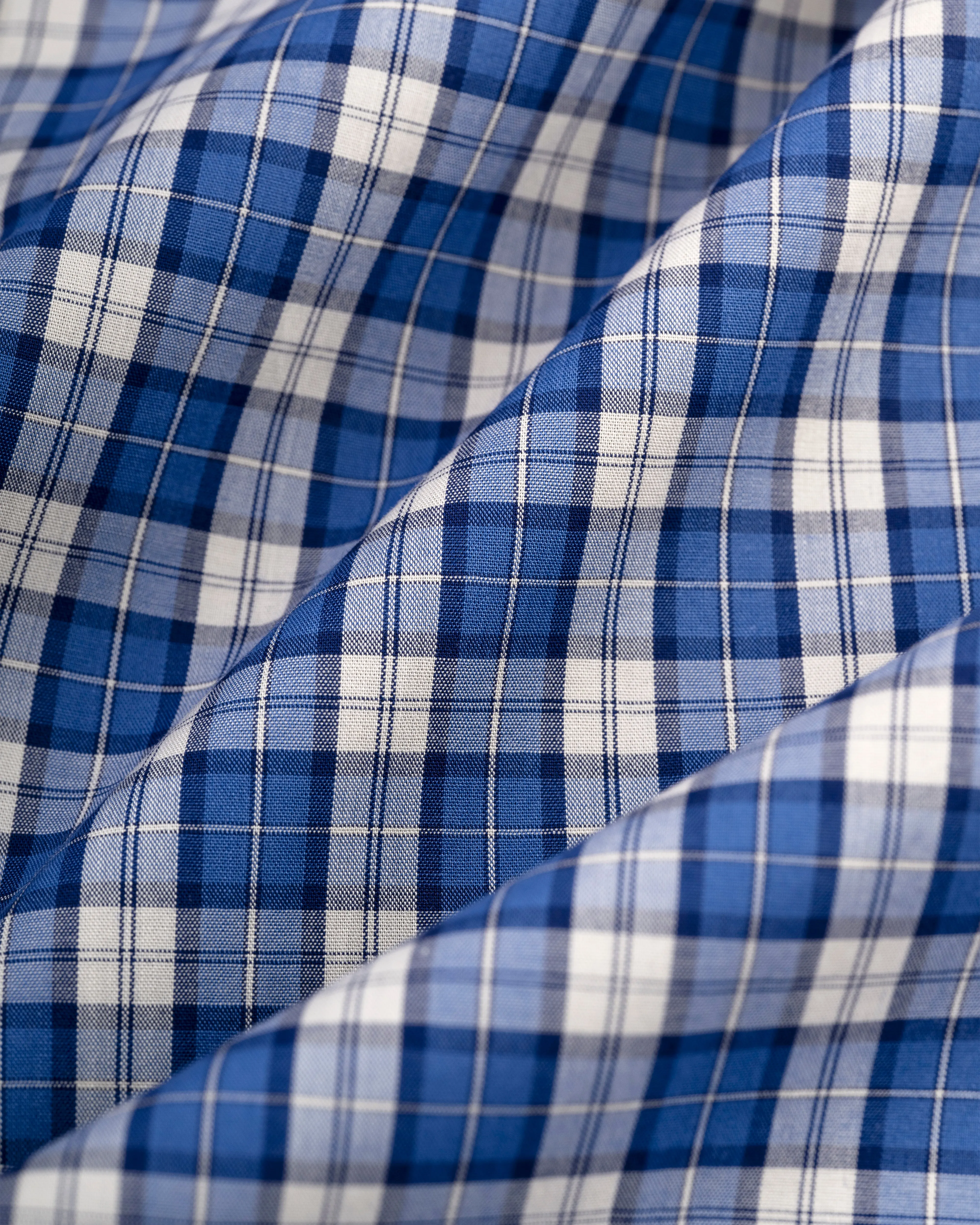NAVY/TAN MINI TARTAN SHIRT