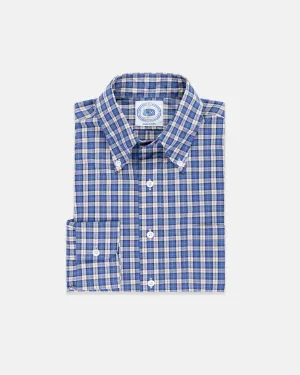 NAVY/TAN MINI TARTAN SHIRT