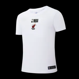 NBA Back Arch Print Long Fit T-Shirt - Miami Heat